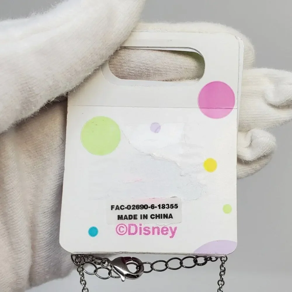 Disney Parks Collection Minnie Mouse Bow Mood Necklace NWT
